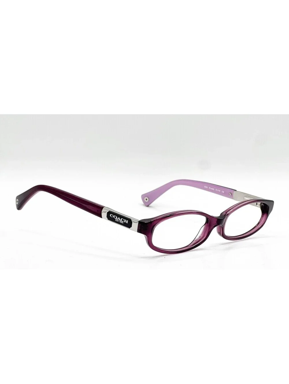 Coach HC 6037 5069 Crystal Purple Oval Authentic Eyeglass Frames 51-16